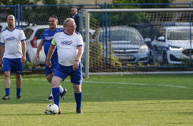 Zagreb: Tradicionalna nogometna utakmica povodom obilježavanja obljetnice HDZ-a