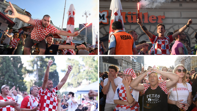 FOTO Pogledajte atmosferu na gradskim trgovima za vrijeme utakmice Hrvatska - Češka