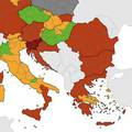 Stigla nova korona karta: Hrvatska opet crvena, Slovenija stoji najgore u cijeloj Europi