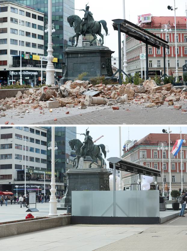 Peta godišnjica potresa: Kako je Zagreb izgledao na dan potresa, a kako izgleda danas