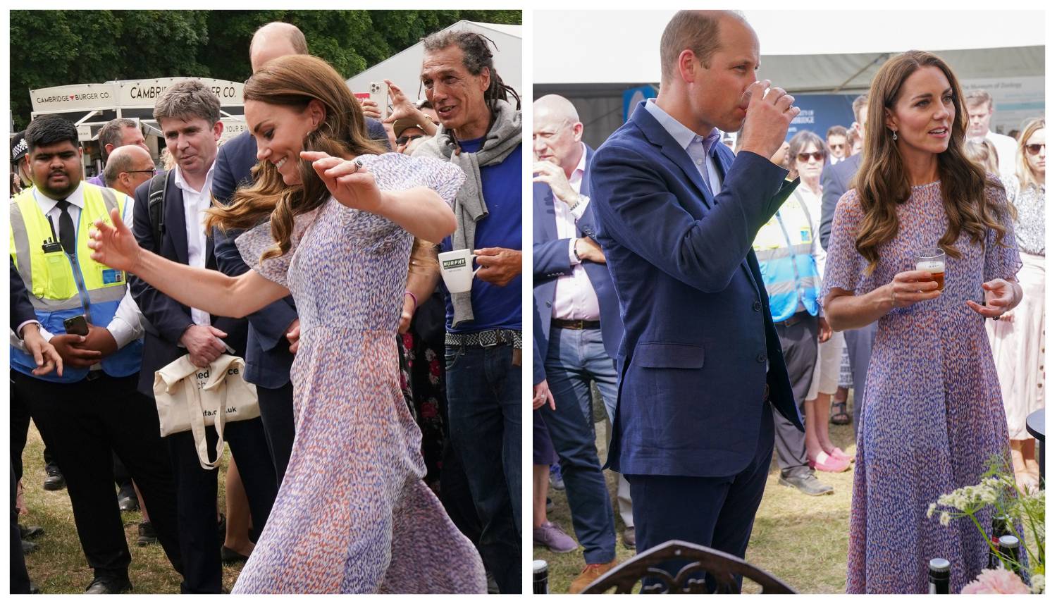 Princ William i Kate pili pivo na proslavi, a vojvotkinja zaigrala nogomet u visokim potpeticama