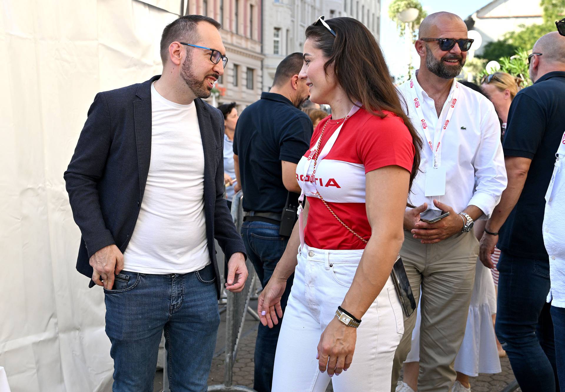 Zagreb: Doček hrvatskih olimpijaca na Trgu bana Jelačića