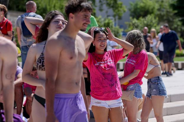 Zadar: Zadarski maturanti obilježavaju posljednji dan srednjoškolskog obrazovanja