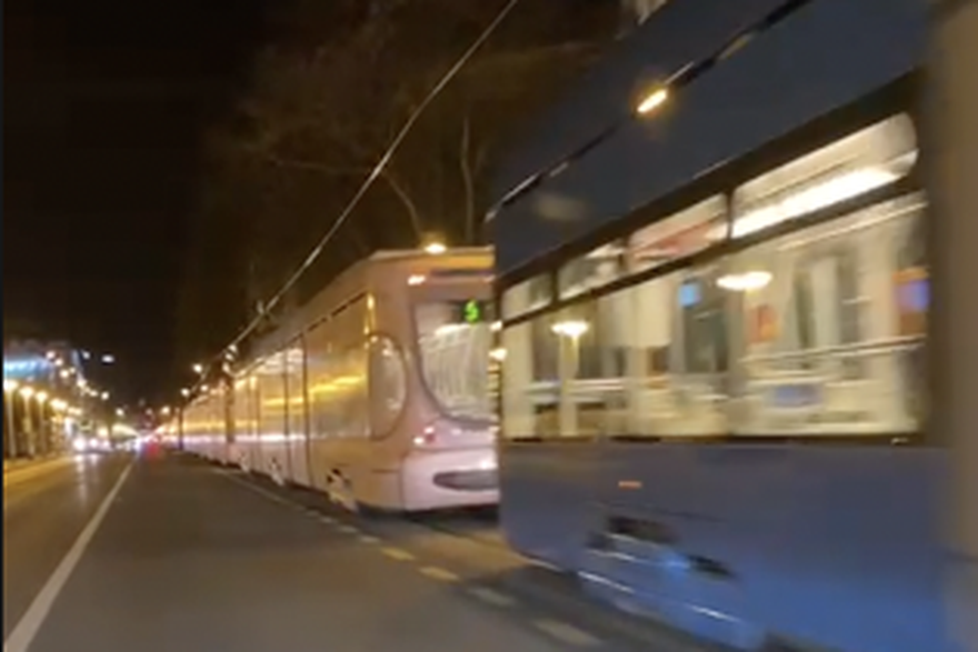Zastoj tramvaja na Savskoj