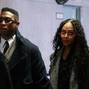 Actor Jonathan Majors arrives with Meagan Good for the jury selection in his  assault and harassment case at Manhattan Criminal Court in New York City