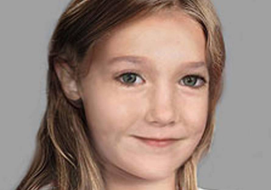 A computer reconstruction of Madeleine McCann grown old of six years