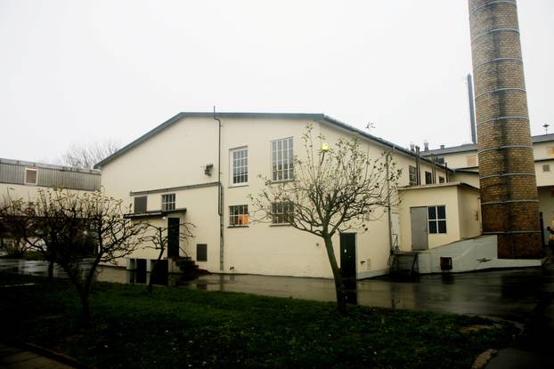 Buildings are seen on Lindholm Island