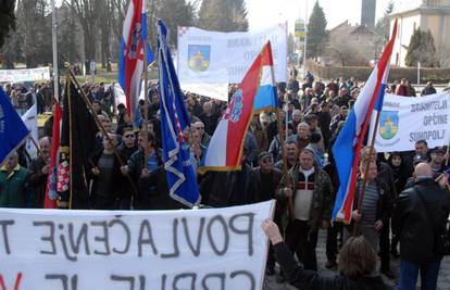 Prosvjed za Purdu i V. Marića: "Kosor je postala zla maćeha"