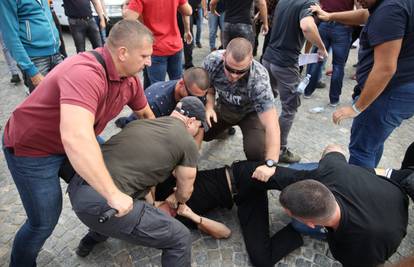 Ispred HDZ-a priveli mladića: Na prosvjed ponio molotovljev koktel i bombu kućne radinosti