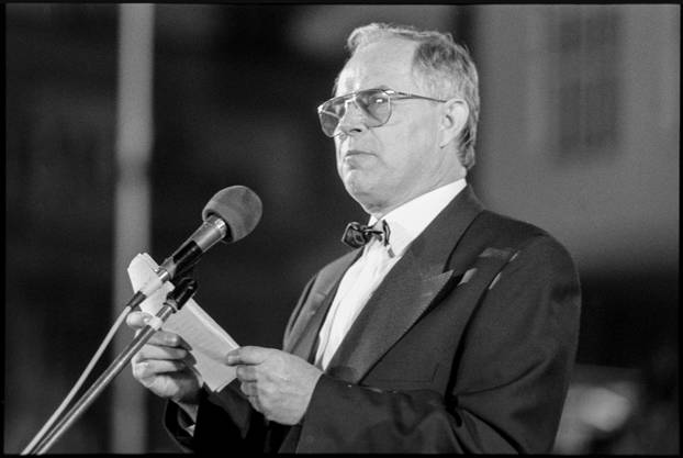 Zagreb: Svečano otkrivanje spomenika banu Josipu Jelačiću na istoimenom trgu, 15.10.1990.