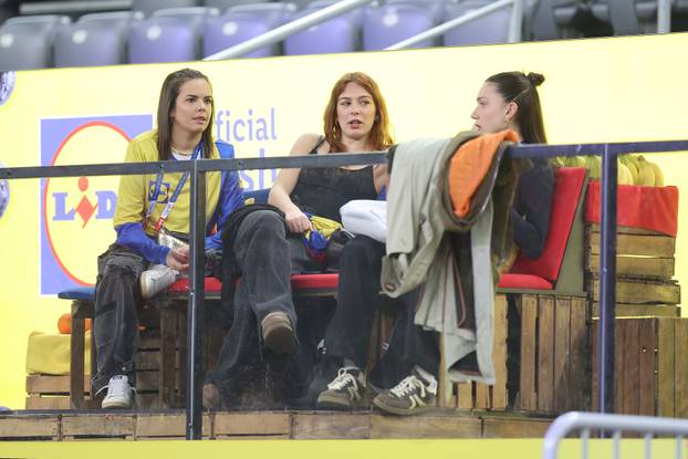 Atmosfera u Areni Zagreb prije početka susreta Francuske i Hrvatske na Svjetskom rukometnom prvenstvu 2025.