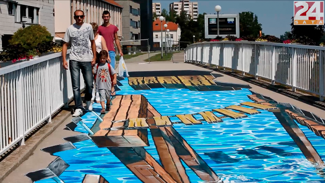 Cijela Hrvatska poludjela za 3D 'srušenim mostom' u Vukovaru