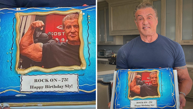 Stallone pokazao tortu koju je dobio u teretani: 'Stvarno sam zahvalan na ljudima koje imam'