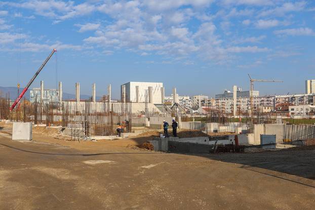 Sjeverna tribina stadiona u Kranj?evi?evoj gotovo je ve? izgra?ena