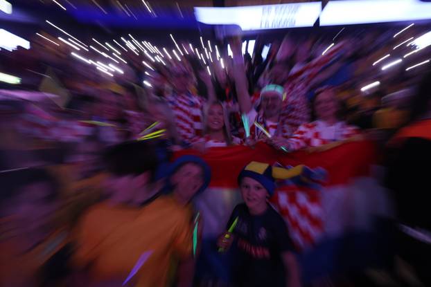 Susret Švedske i Hrvatske u prvom krugu EHF Europskog prvenstva,navijači