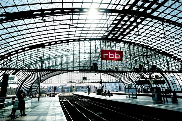 Empty platform at Berlin Central Station