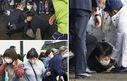 Pogledajte snimku: Napao je japanskog premijera. Nešto je eksplodiralo. Svi su pobjegli