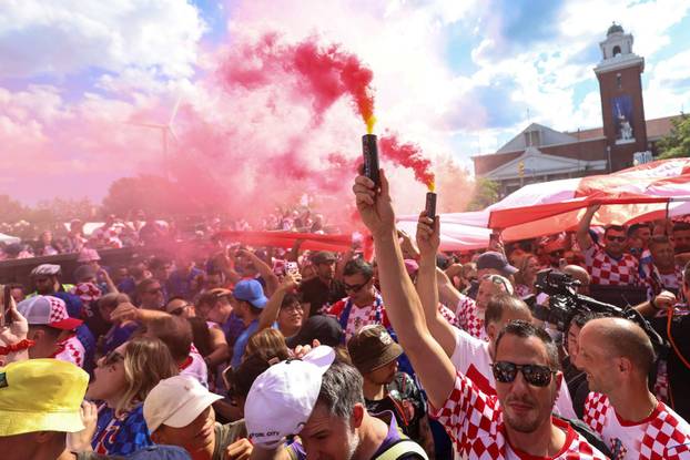 SP 2026 Toronto: Veliki hrvatski korteo prema Toronto stadionu sa 100-metarskom zastavom