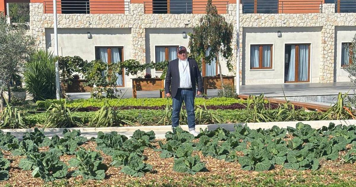 Sadimo Kerum u sakou pozirao u vrtu: 'Danas sadimo raštiku, brokulu' | 24sata