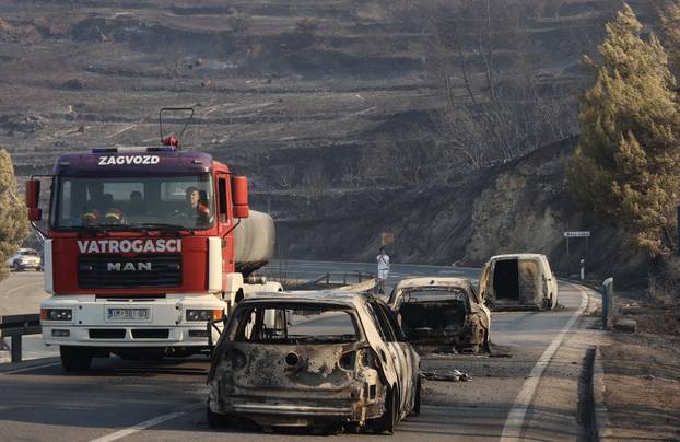 Posljedice požara kod Omiša