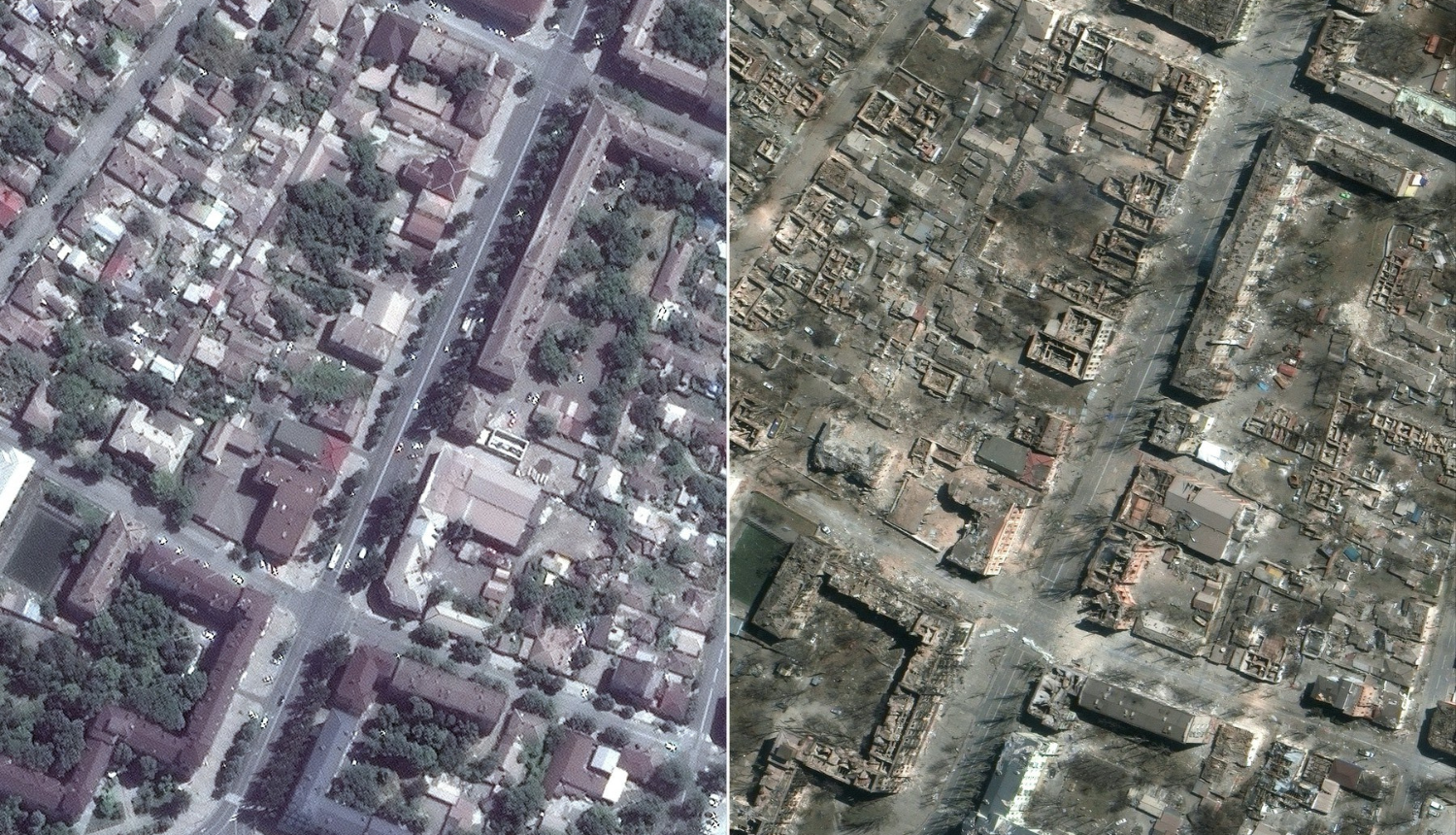 Ovo su nove satelitske snimke Mariupolja: Dijelovi opkoljenog grada sravnjeni su sa zemljom