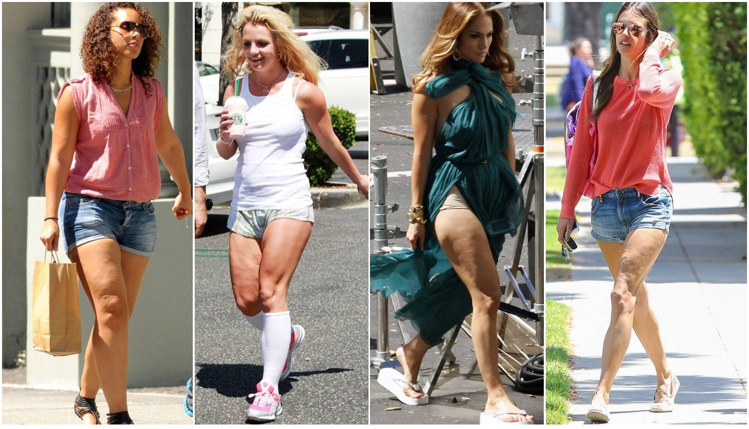J.Lo, Britney i Kim su pokazale svoje noge u kratkim hlačicama
