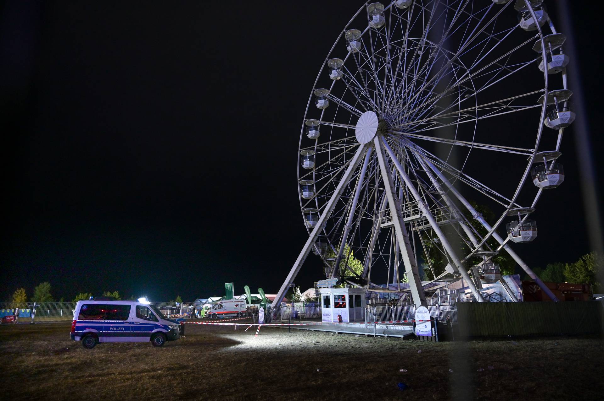 Highfield Festival - Fire Ferris wheel