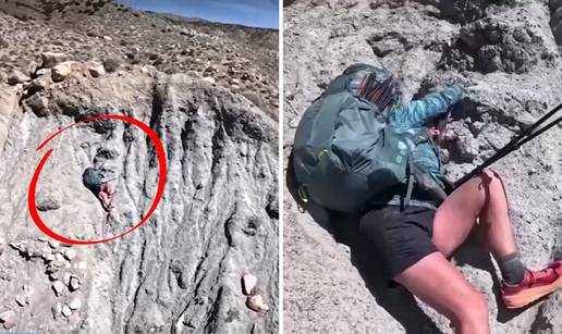 VIDEO Dramatično spašavanje u SAD-u: Planinarka zaglavila na litici. Očajnički se držala i čekala