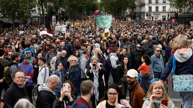 Demonstration against the French far-right National Rally party, in Paris