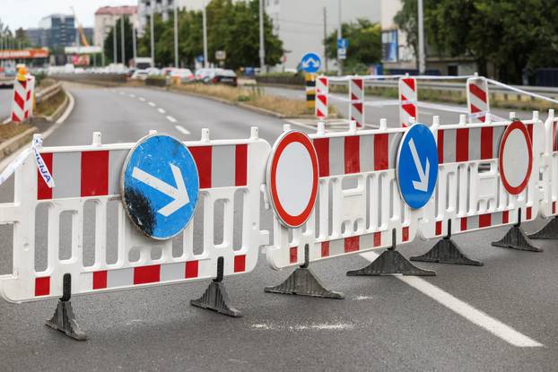 Zagreb: Ponovno zatvoren podvožnjak Slavonske i Zagrebačke avenije kod Vjesnika