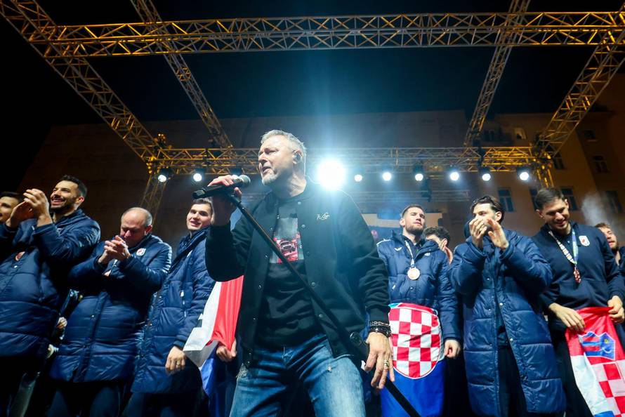 Zagreb: Svečani doček rukometnih reprezentativaca nakon osvojene bronce na Europskom prvenstvu