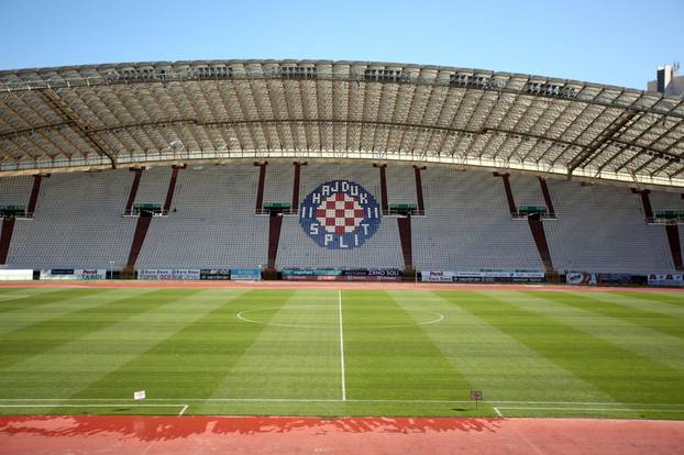 Split: Travnjak na Poljudu u lošem stanju uoči utakmice Hrvatska - Madjarska