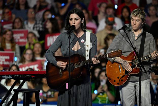 Democratic presidential nominee U.S. VP Harris campaigns in Madison, Wisconsin