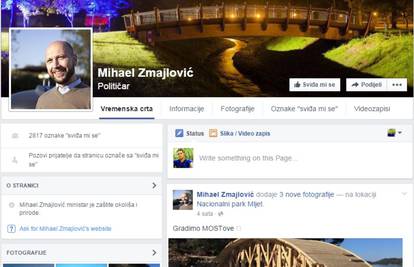 Zmajlović na Fejs stavlja slike mostova: 'Gradimo MOSTove'