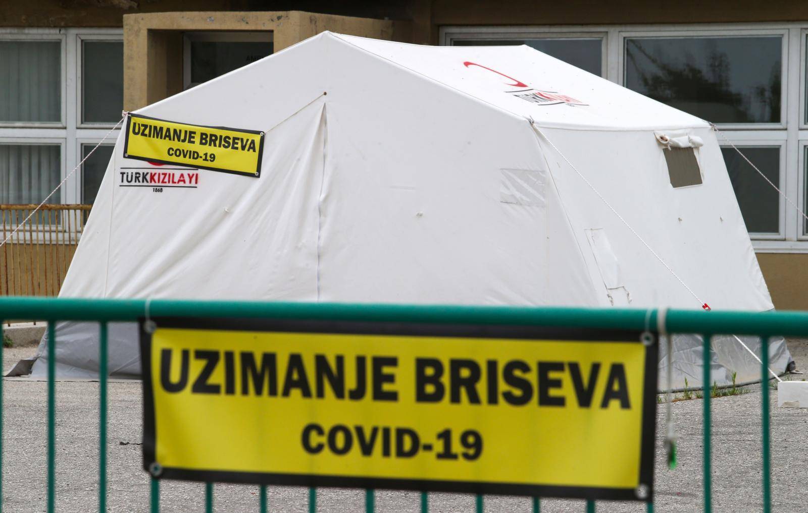 Split: Zatvoren šator za uzimanje briseva za Covid-19 na Križinama