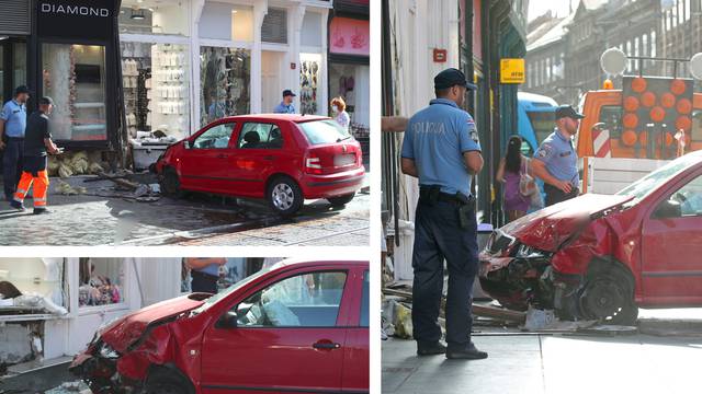 Autom joj se zabila u dućan: 'Pomislila sam da je potres, a onda sam vidjela auto u izlogu'