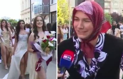 HIT VIDEO Mladić na maturu došao odjeven kao baka, a sa sobom je poveo i dva 'unuka'