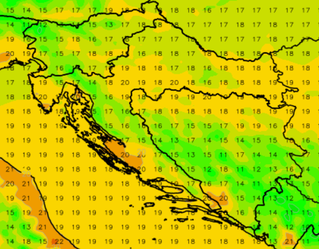 Prognostičke karte za petak