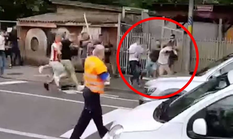 Kaos: Stotinjak Delija pretuklo jednog Švicarca, policija pucala