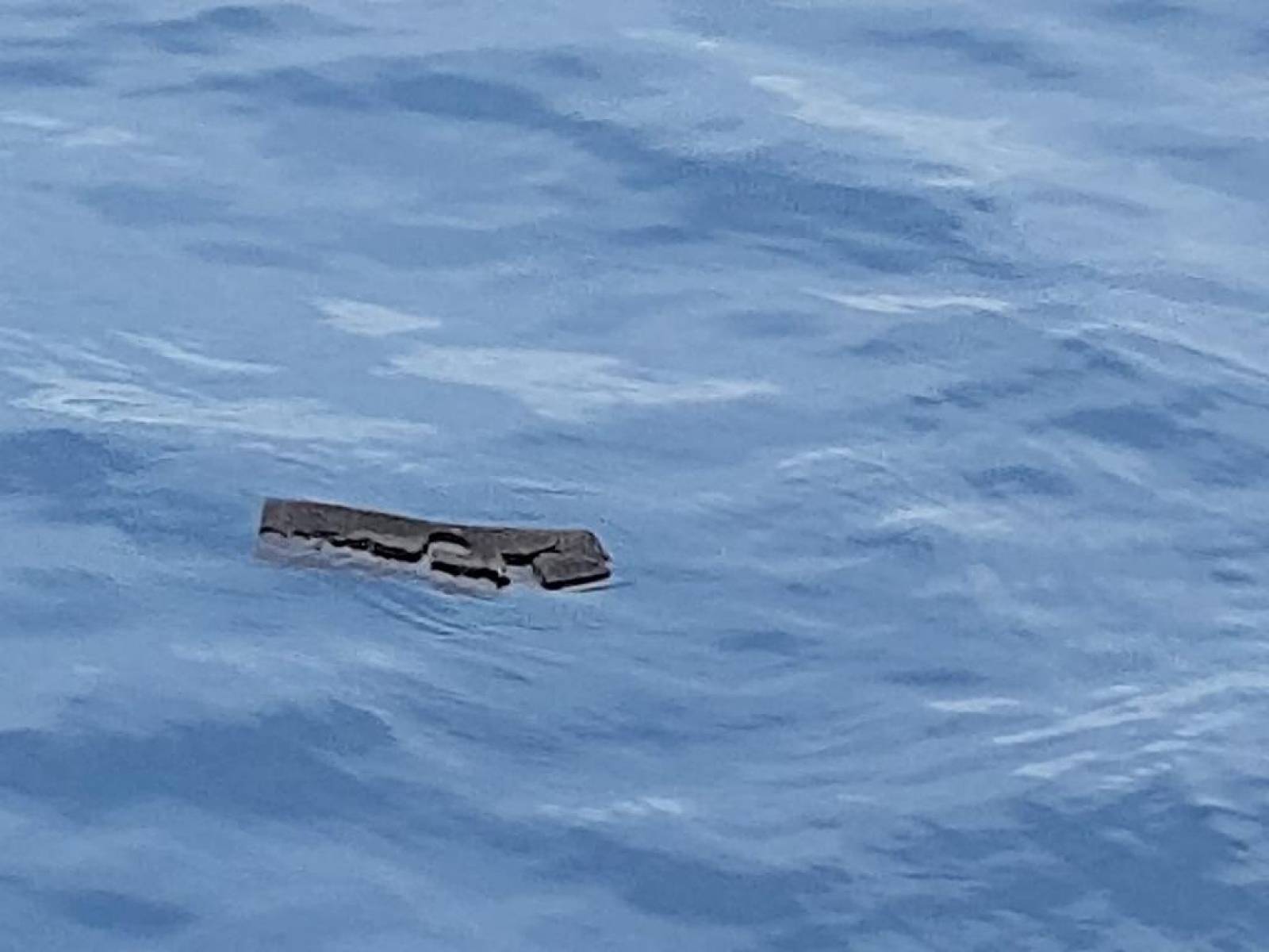 Debris believed by the Chilean Air Force to be from a Hercules C-130 military cargo plane that crashed this week and went missing, is seen in the Drake Passage or Sea of Hoces