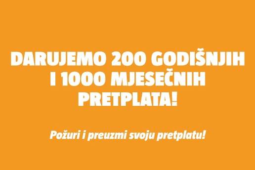ZGRABI RO&Dstrok;ENDANSKI POKLON! Darujemo 1000 mjese&ccaron;nih i 200 godi&scaron;njih pretplata na Oran&zcaron;!