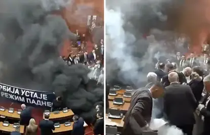 Bivši srpski košarkaš tijekom kaosa u Skupštini urlao: Ustaše!