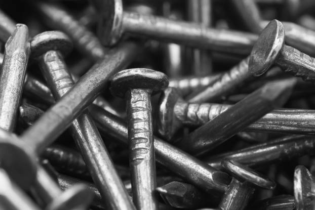 Close,Up,Of,Metal,Nails,,Texture,Background,Of,Metal,Nails