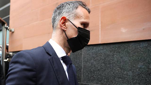 Former Manchester United footballer Giggs arrives at court in Manchester