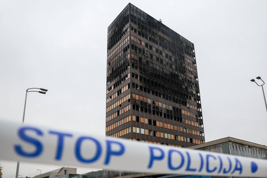 Zagreb: Vjesnikov neboder dva dana nakon požara, policijska istraga u tijeku