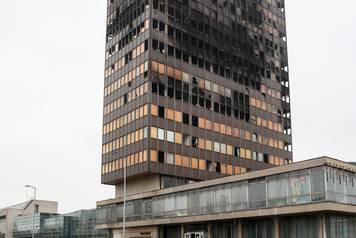 Zagreb: Vjesnikov neboder dva dana nakon požara, policijska istraga u tijeku