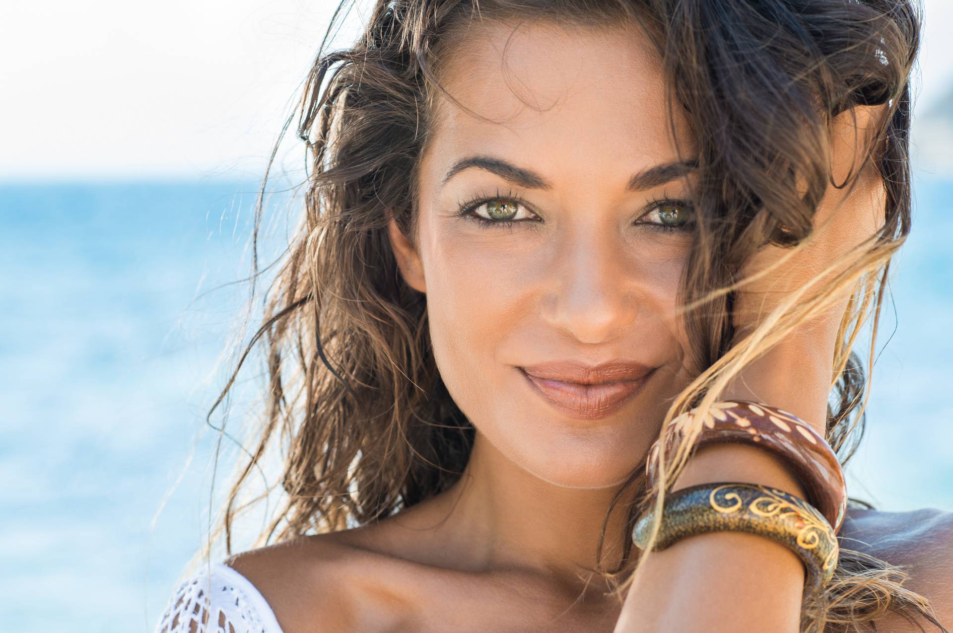 Beautiful Woman At Beach