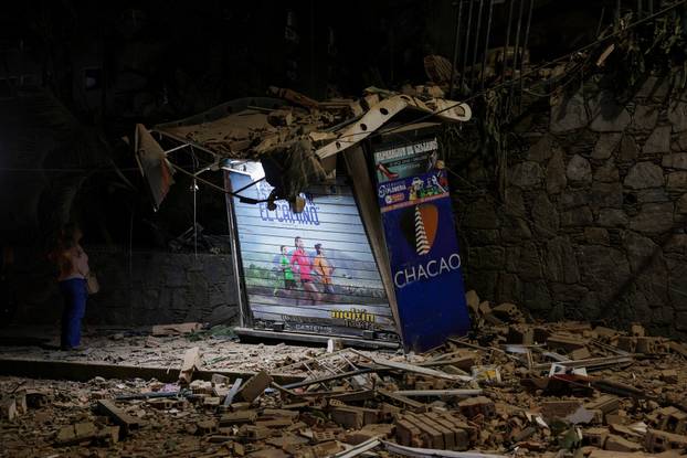 Aftermath of an earthquake in Caracas