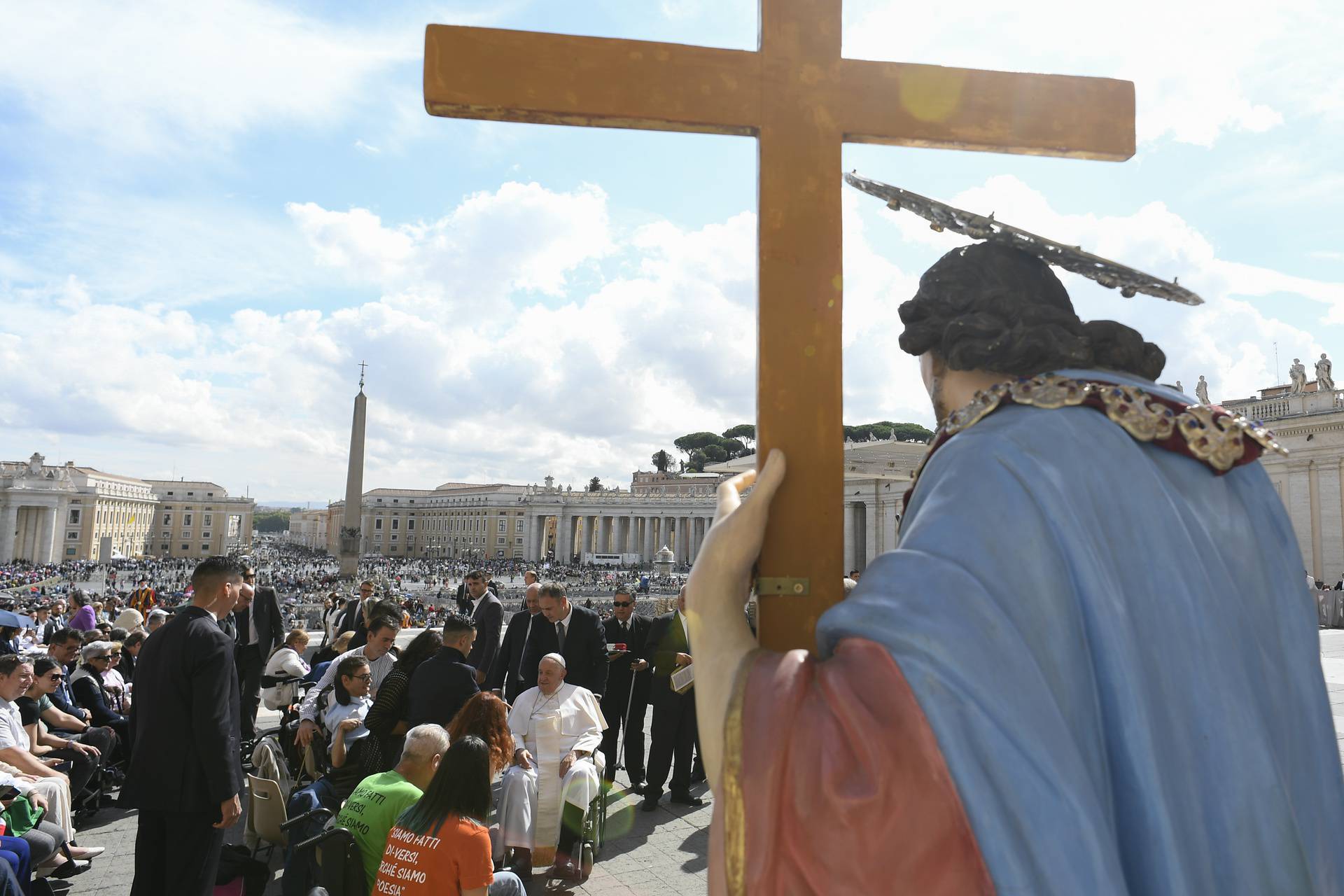 ITALY - POPE FRANCIS  DURING THE WEEKLY GENERAL AUDIENCE AT ST PETER'S SQUARE IN THE  VATICAN - 2024/9/18