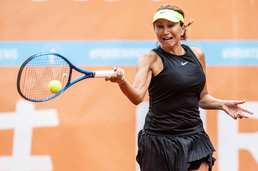 Osijek: Iva Majoli i Goran Ivanišević u parovima zaigrali na turniru Hrvatski Premier Tenis